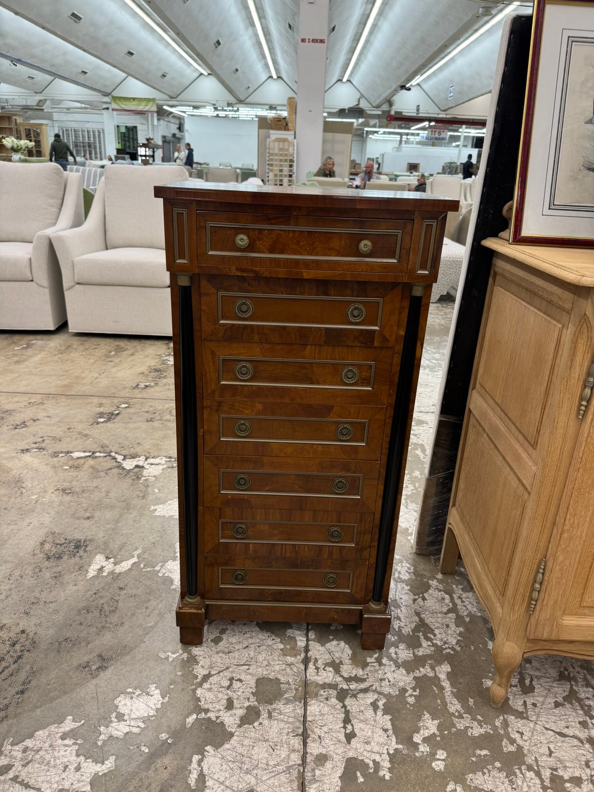 Antique Seven-Drawer Tall Chest