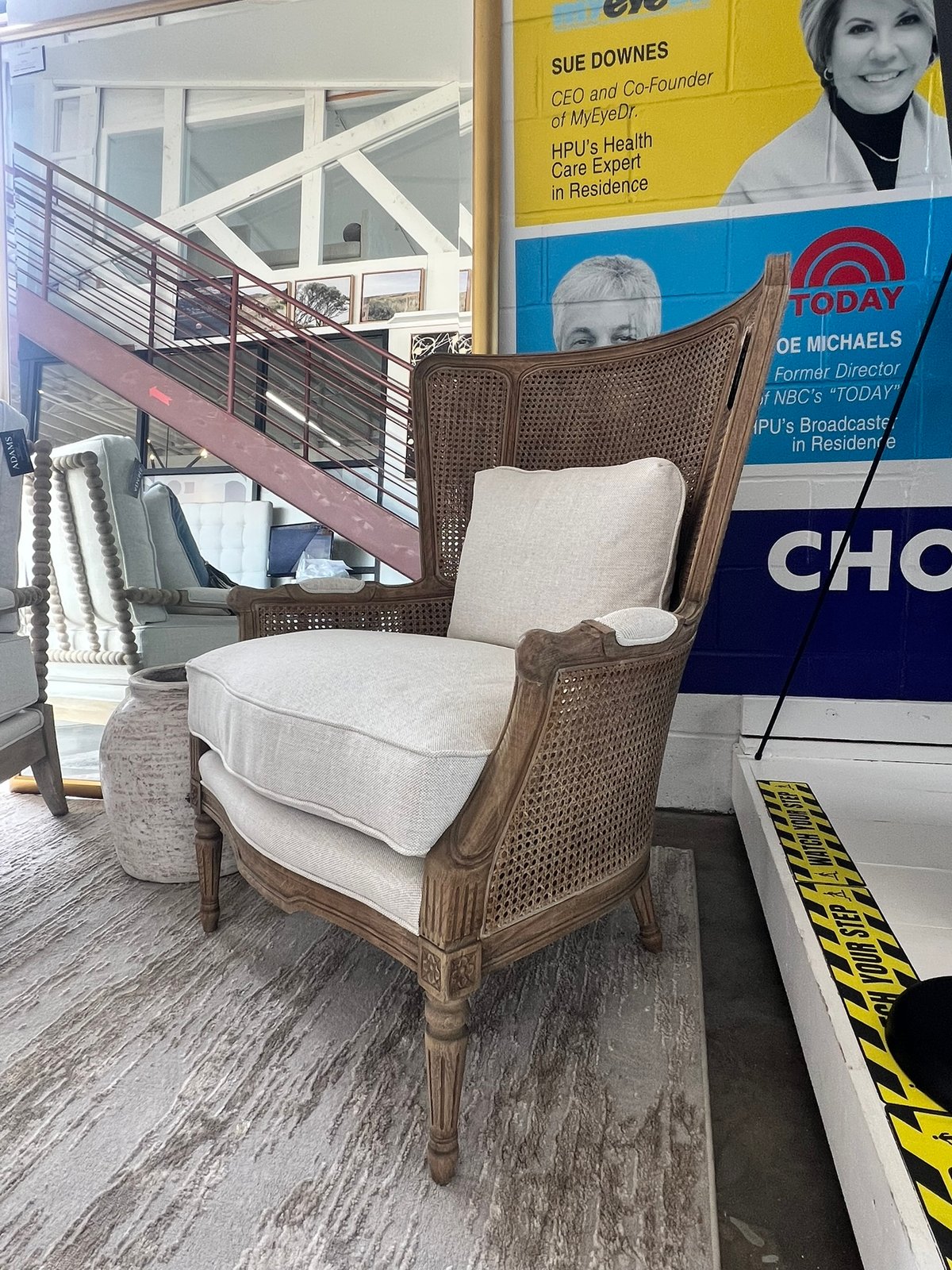Cane Back Bergère Armchair