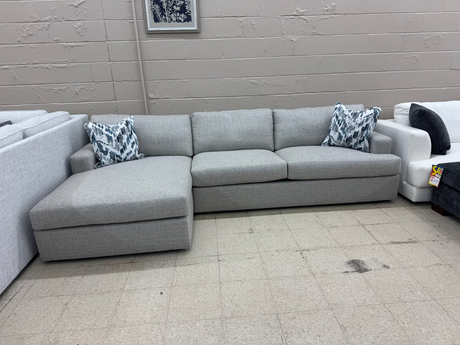 Gray Chaise Sectional