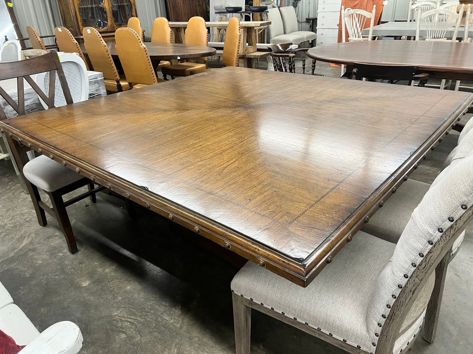Oversized Square Banquet Dining Table
