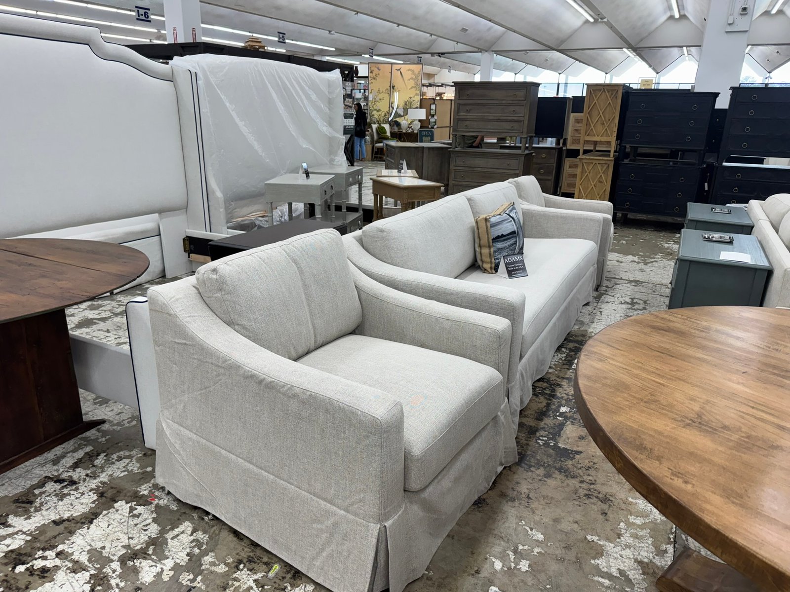 Skirted Slipcover Sofa