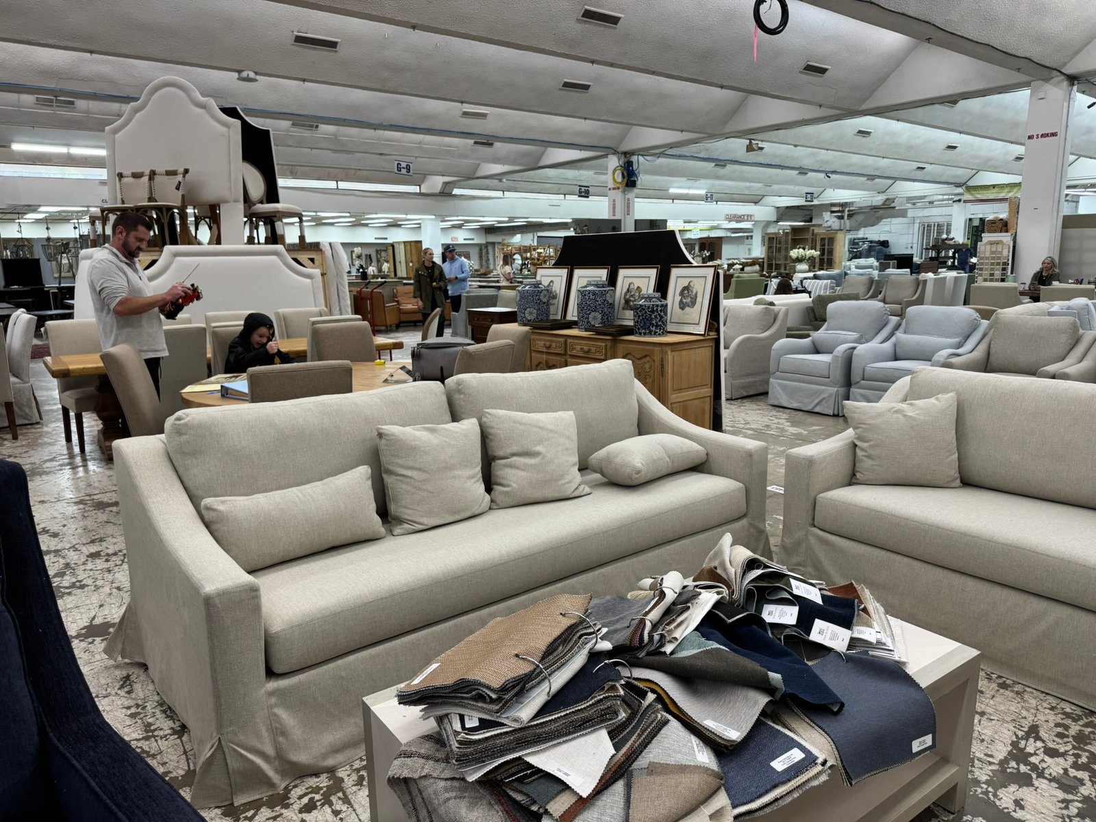 Pair of Slipcovered Sofas