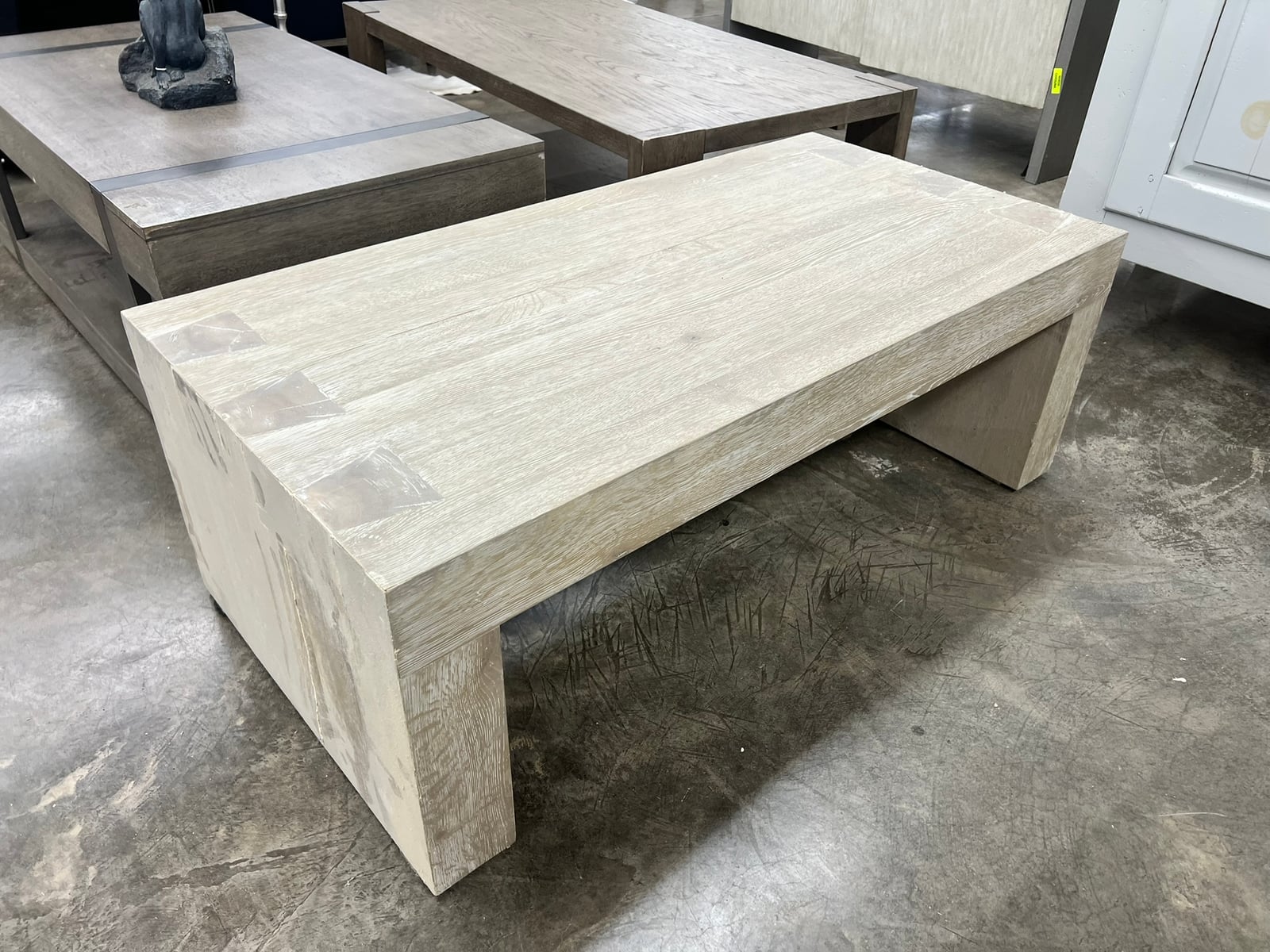 Whitewashed Plank Coffee Table